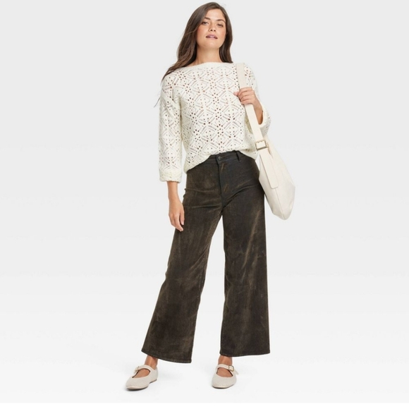 Universal Thread Super Soft Open Weave Cream Sweater M - Picture 1 of 10